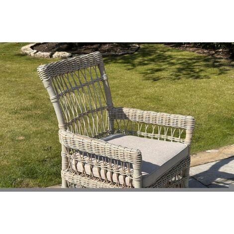 Provence Collection Outdoor Dining Chair - Metal - L94 x W62 x H69 cm - Beige