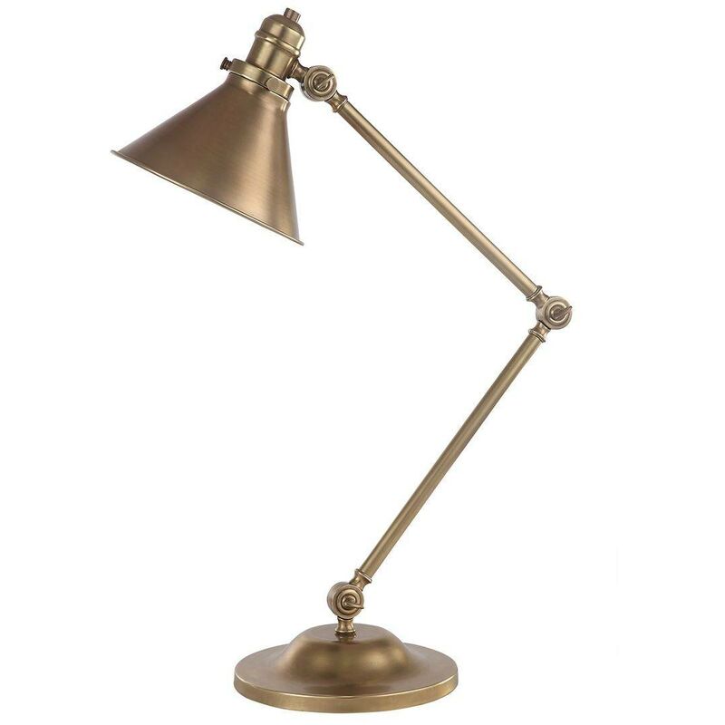 Elstead Lighting - Elstead Provence - 1 Light Table Lamp Aged Brass, E27