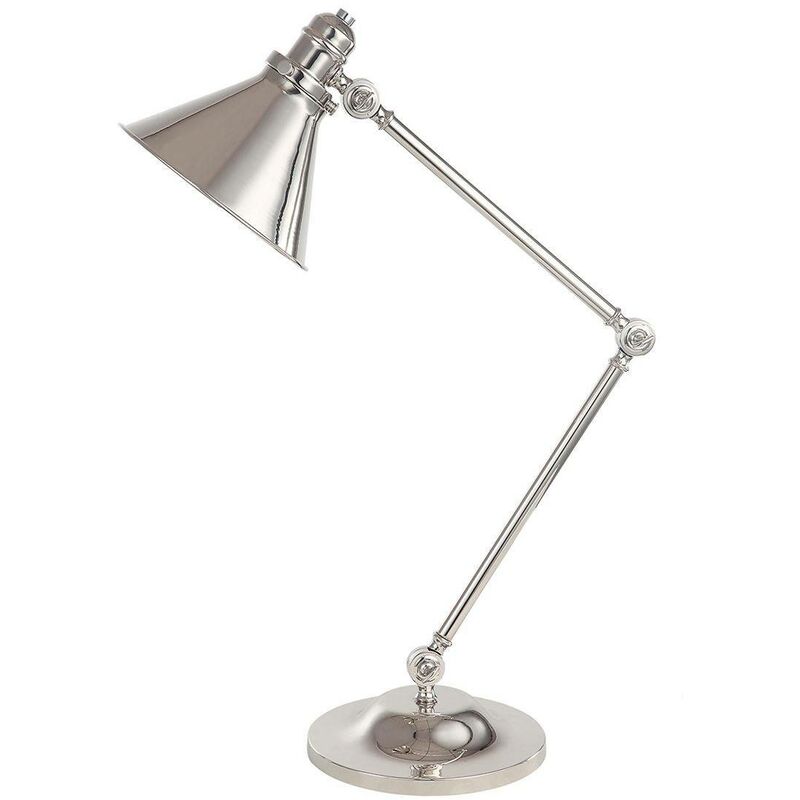 Elstead Lighting - Elstead Provence - 1 Light Table Lamp Polished Nickel, E27