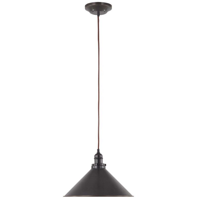 Elstead Lighting - Elstead Provence - 1 Light Dome Ceiling Pendant Old Bronze, E27