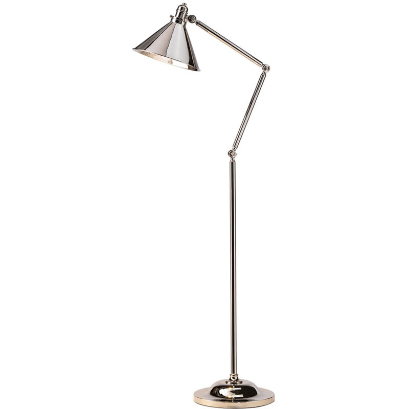 Provence - 1 Licht Stehlampe Nickel Poliert, E27 - Elstead