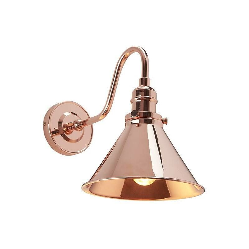 Elstead Lighting - Elstead Provence - 1 Light Indoor Wall Lamp Polished Copper, E27