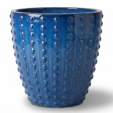 Provencelia Blumentopf Attila Ø30 cm Höhe 29 cm frostbeständig, keramisch, handgefertigt, Antikblau