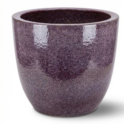 Provencelia Blumentopf Lancelot Ø29 cm Höhe 26 cm frostbeständig, keramisch, handgefertigt, Violett