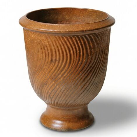 Provencelia Pflanzkübel Morgane Ø32 cm Höhe 39 cm frostbeständig, keramisch, handgefertigt, Antik-Rost