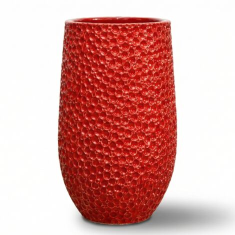 Provencelia Pflanzkübel Paris Ø39 cm Höhe 63 cm frostbeständig, keramisch, handgefertigt, Rot