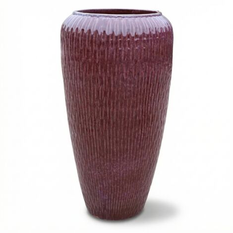 Provencelia Pflanzkübel Pompadour Ø36 cm Höhe 60 cm frostbeständig, keramisch, handgefertigt, Violett