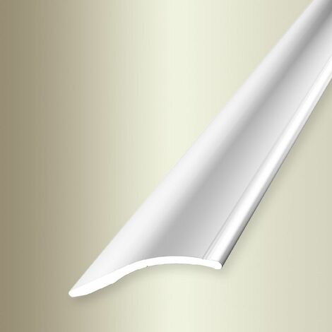 PROVISTON Anpassungsprofil Breite: 40 mm Höhe: 0 - 18 mm Länge: 1000 mm Aluminium Poliert Rampe Selbstklebend