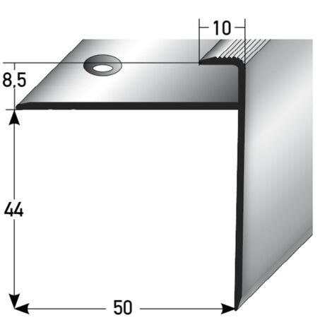 PROVISTON  Einfass- & Abschlussprofil  Aluminium  10 x 8.5 x 1000 mm  Bronze Dunkel  Einschubprofil  Abschlussleiste  Bodenprofil