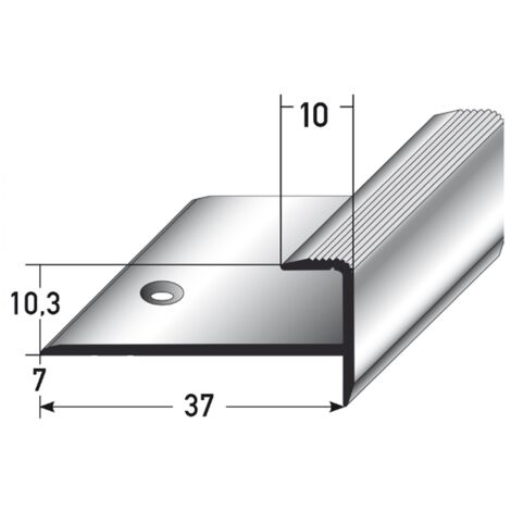 PROVISTON  Einfass- & Abschlussprofil  Aluminium  37 x 10.3 x 1000 mm  Bronze Dunkel  Einschubprofil  Abschlussleiste  Bodenprofil
