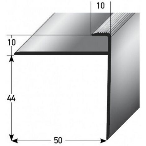 PROVISTON  Einfass- & Abschlussprofil  Aluminium  50 x 54 x 1000 mm  Bronze Dunkel  Einschubprofil  Abschlussleiste  Bodenprofil