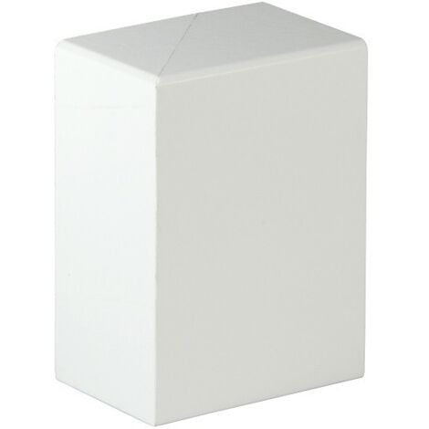 PROVISTON Endstücke für Rohrabdeckleiste 41 x 91 mm MDF  Weiß