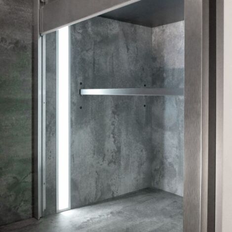 PROVISTON  LED Aluminiumprofil  53 x 13.5 x 2000 mm  Schwarz  Indirekte Beleuchtung  Led-Beleuchtung