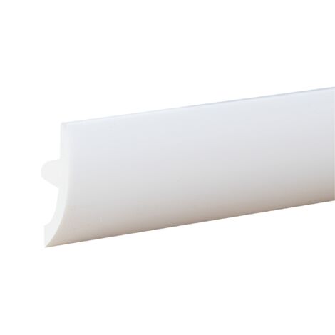PROVISTON Licht Stuckleiste 36.6 x 70 x 2000 mm Moderne Lichtleiste für die Decke LED Deckenleiste Kunststoff Weiß Wasserfest, Robust und Langlebig