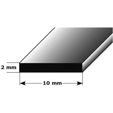 PROVISTON Metall Sockelleiste 10 x 10 x 1000 mm Aluminium Ungebohrt Fußleiste Silber