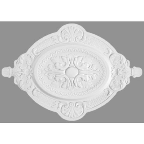 PROVISTON  Stuckrosette  Polystyrol  Durchmesser 570 x 400 mm  Weiß  Deckenrosette