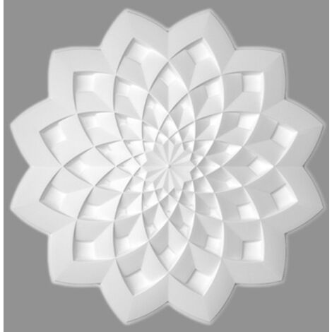 PROVISTON  Stuckrosette  Polystyrol  Durchmesser 631 mm  Weiß  Deckenrosette