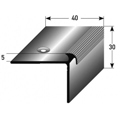 PROVISTON  Treppenkanten- & Winkelprofil  Aluminium  40 x 30 x 1000 mm  Bronze Hell  Winkel