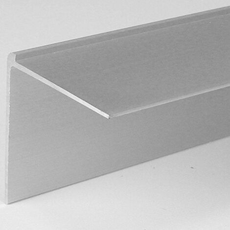 PROVISTON Treppenkantenprofil 37 x 42 x 1000 mm Aluminium Winkelprofil Silber