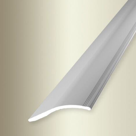 PROVISTON  Übergangs- & Ausgleichsprofil  Aluminium  40 x 1000 mm  Silber Fein Geschliffen  Bodenprofil  Metallprofil  Übergangsschiene