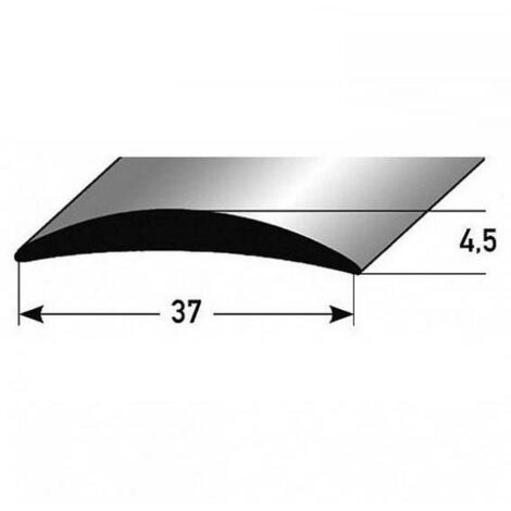 PROVISTON  Übergangsprofil  Aluminium eloxiert  Bronze Hell  Breite 37 mm  Höhe 4.5 mm  Länge 1000 mm  Seitlich Gebohrt  Übergangsschiene  Übergangsleiste  Abdeckleiste  1 Stück