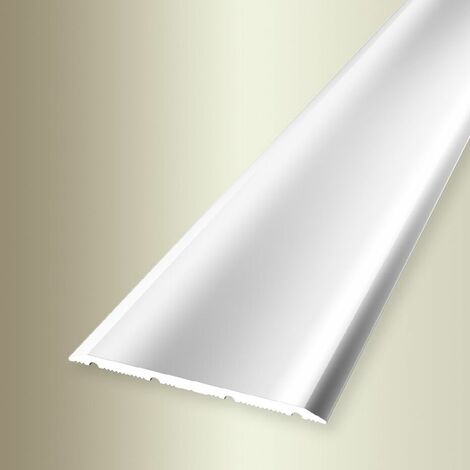 PROVISTON | Übergangsprofil | Breite: 40 mm | Höhe: 0 - 99 mm | Länge: 900 mm | Aluminium eloxiert | Glatt | Edelstahl | Selbstklebend