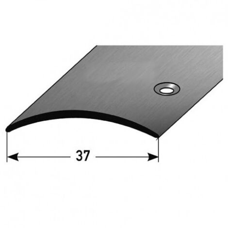 PROVISTON  Übergangsprofil  Edelstahl  Edelstahl matt  Breite 37 mm  Höhe 4 mm  Länge 1000 mm  Seitlich Gebohrt  Übergangsschiene  Übergangsleiste  Bodenprofil  Abdeckleiste  1 Stück