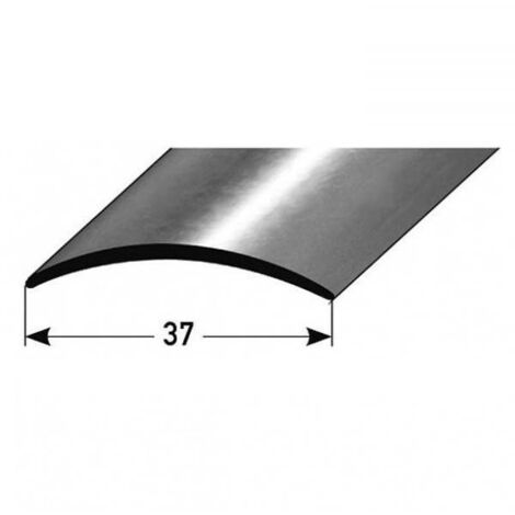 PROVISTON  Übergangsprofil  Edelstahl  Edelstahl matt  Breite 37 mm  Höhe 4 mm  Länge 1000 mm  Selbstklebend  Übergangsschiene  Übergangsleiste  Bodenprofil  Abdeckleiste  1 Stück