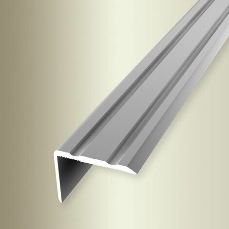 PROVISTON Winkelprofil Aluminium, 24.5 x 10 x 1000 mm, Silber,  Treppenkanten Winkel