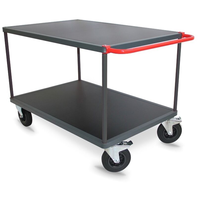 PROVOST - Desserte d'atelier ergonomique 2 plateaux en bois - Provost