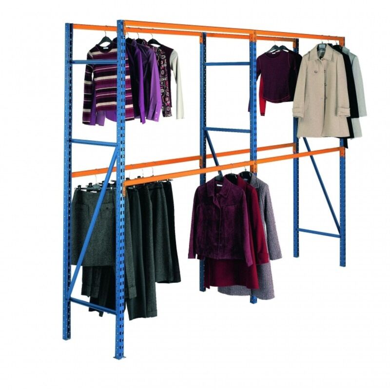 PROVOST - Rayonnage penderie Prorack+ - Longerons ovales en acier galvanisé - 2/3 niveaux - L 1600 mm x l 600 mm
