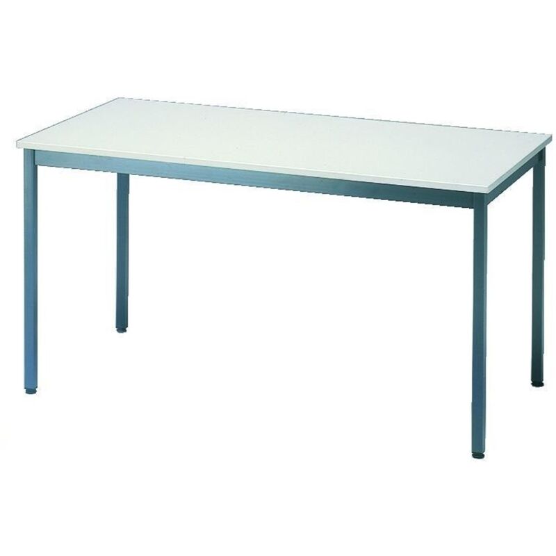 PROVOST - Table de réunion grise avec plateau mélaminé
