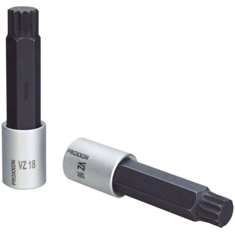 Proxxon 1/2 pouce insert multi-dents VZ 18, 100 mm de long