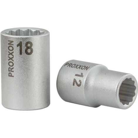Proxxon 1/2- Vielzahn-Steckschlüsseleinsatz 12-kant 12 mm Nüsse & Einsätze