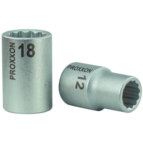 Proxxon 1/2- Vielzahn-Steckschlüsseleinsatz 12-kant 18 mm Nüsse & Einsätze