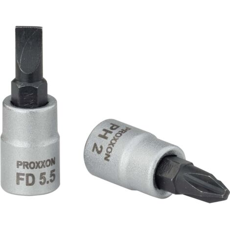 Proxxon - 1/4" Schlitzschrauben-Einsatz, FD 7 mm - 23741