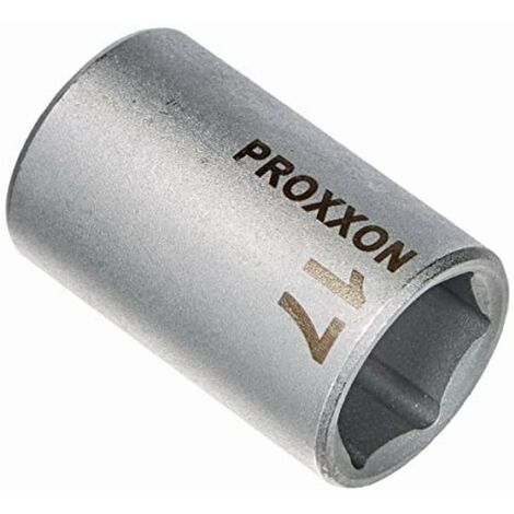 PROXXON 2223416 - Vaso corto hex 1/2 17 mm, Nero