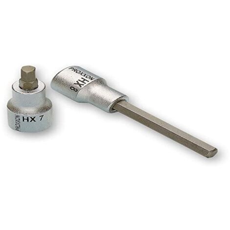 PROXXON 2223485 - Vaso 1/2"+ punta allen 7 mm l/100