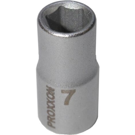 PROXXON 2223716 - Vaso corto hex 1/4" 7 mm