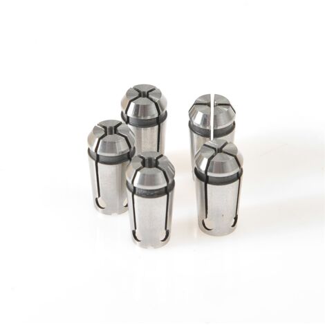 Proxxon 24144 Set aus 5 Zangen für die Fräsmaschine PF 230 und FF 230