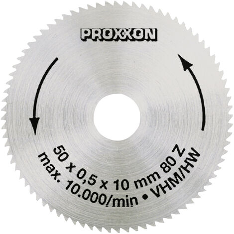 Proxxon  28011 Hartmetall Kreissägeblatt 50 x 10 x 0.5 mm Zähneanzahl: 80 1 St.