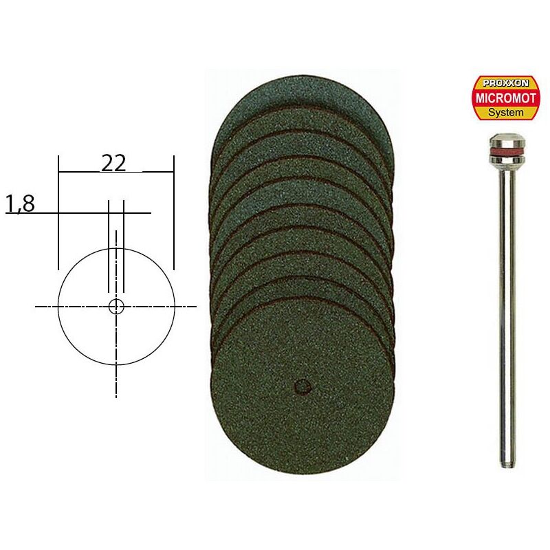 Proxxon 28810 Micromot Cutting Disc Set 11-Piece For Precision Tasks