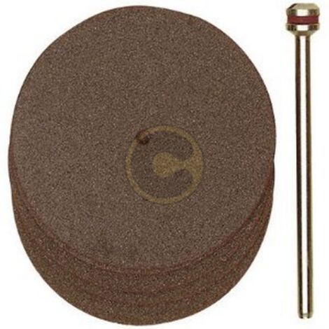 PROXXON 28820 5 DISQUES POUR LA COUPE + TIGE ALUMINIUM ACIER NOBLE METAUX
