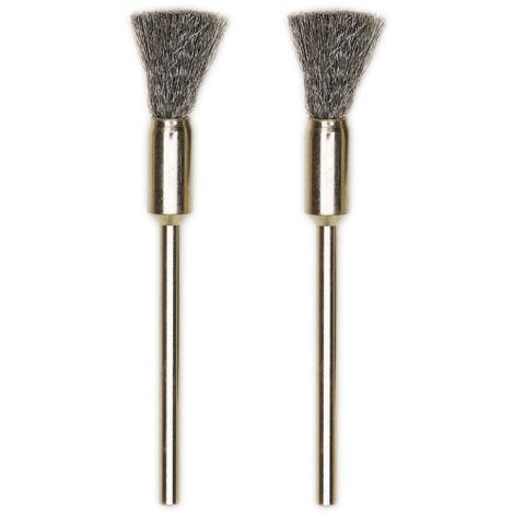 PROXXON 28951 2 BROSSES EN ACIER AVEC BROSSE 8 mm. POUR ENLEVER LA ROUILLE