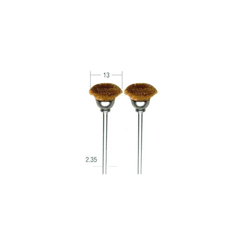 28963 2 spazzole tonde in ottone - Proxxon