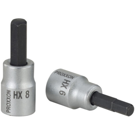 Proxxon 3/8" Embout à six pans creux 8 mm, 50 mm de long