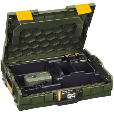 Proxxon Akku-Basis-Set LBX/A: 2x 2,6 Ah und Ladegerät LG/A2 in L-BOXX 102