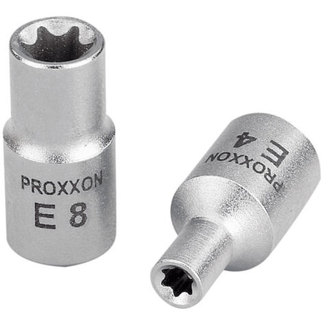 PROXXON Aussen Torx Einsatz Nuss E4 Antrieb 6,3mm (1/4') 23788