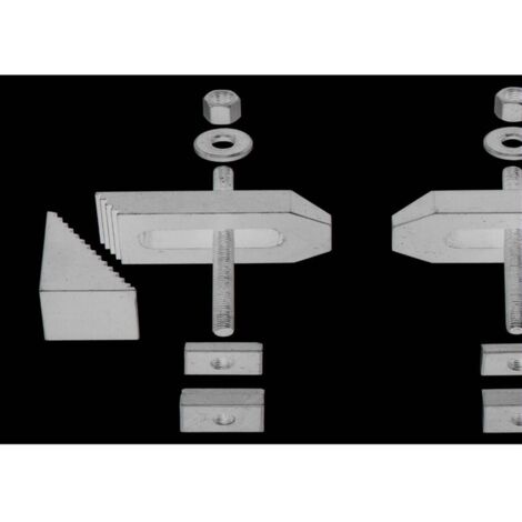 Proxxon – Brides de fixation en acier fraisé – Pour pièces jusqu'à 35 mm – Coffret avec accessoires – Précision optimale pour usinage