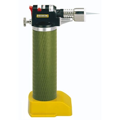 Proxxon – Chalumeau soudeur à flamme bi-gaz – Température maximale 1200 °C – Réglages indépendants gaz et air – Rechargeable butane